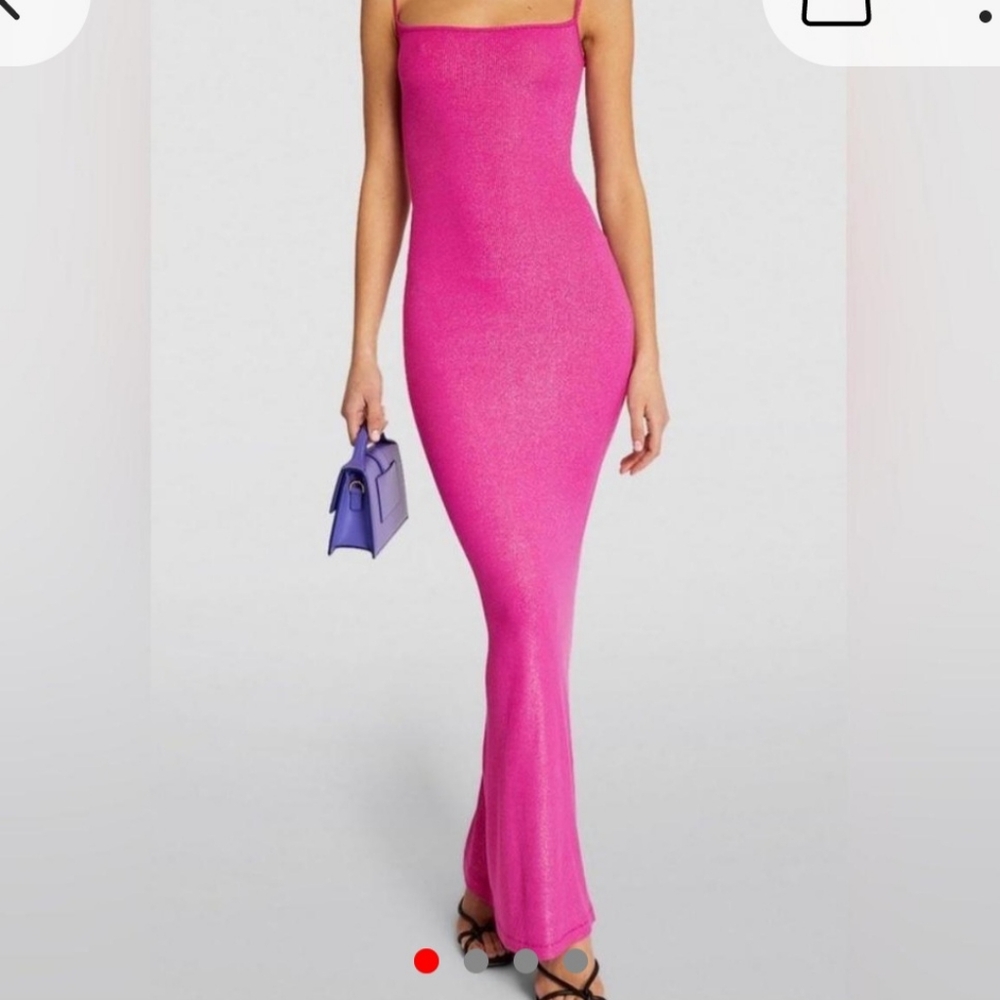 Skims maxi dress in Fucshia